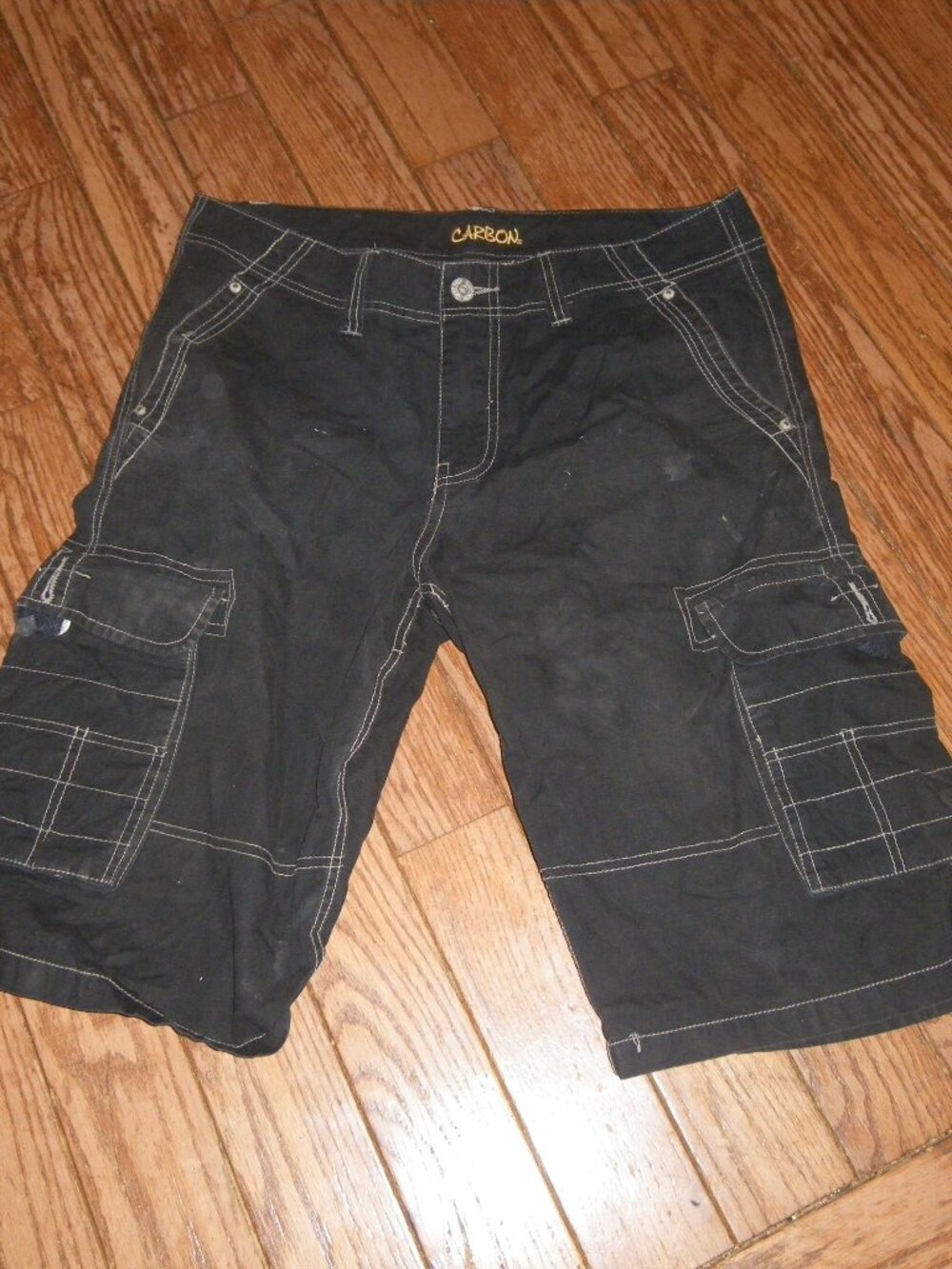 Vintage Men’s 100% Cotton CARBON Cargo Shorts Sz 32